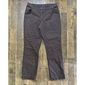 Lee Jeans Size 12 Medium (W30xL26) Classic Fit Straight Leg Brown Stretch